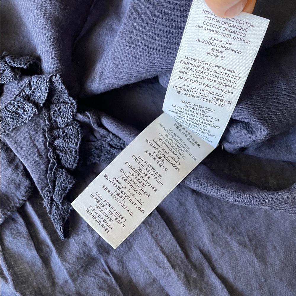 Doen Henri Top in Adriatic Navy Blue - Picture 9 of 9